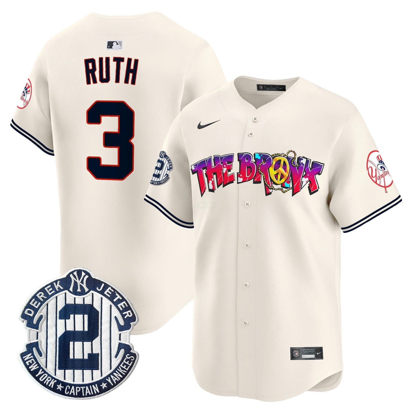 Camisa MLB Men’s New York The Bronx Graffiti Vapor Premier Limited Jersey V7