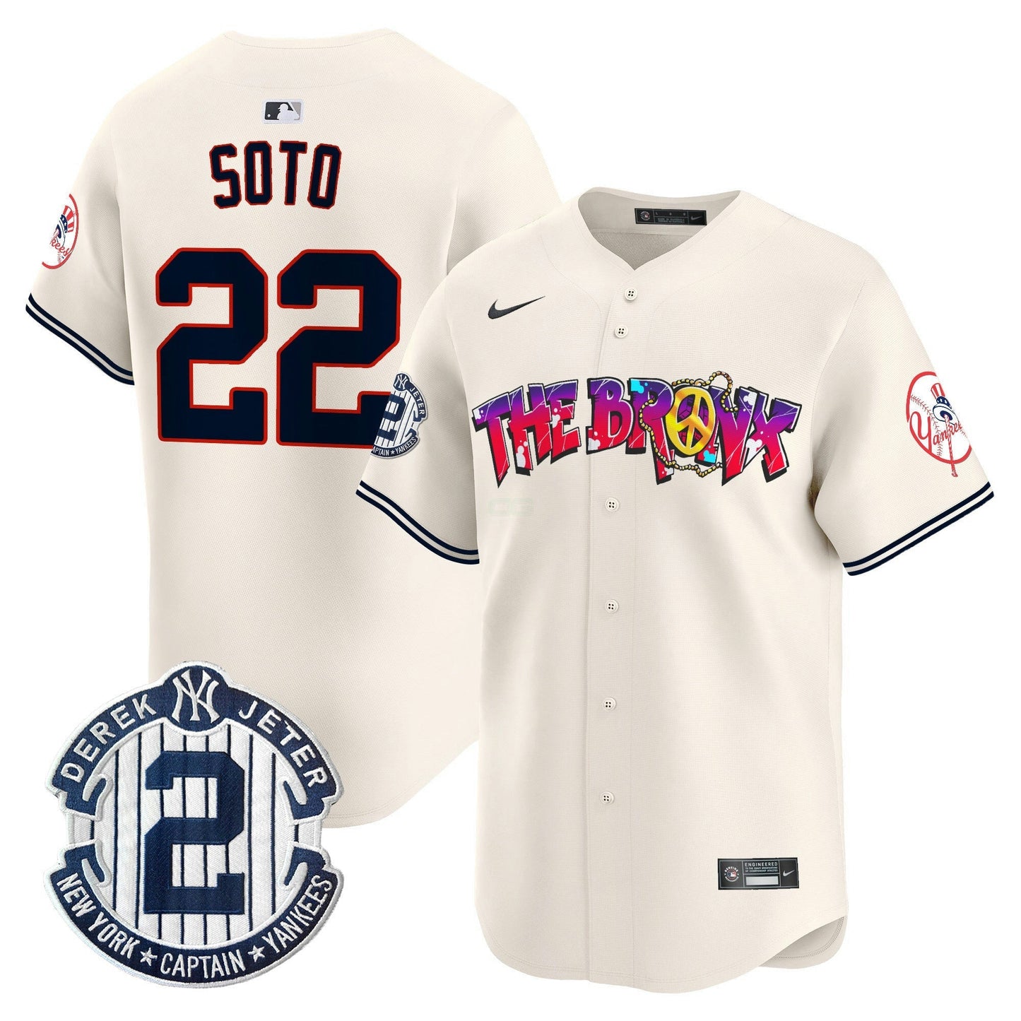Camisa MLB Men’s New York The Bronx Graffiti Vapor Premier Limited Jersey V7
