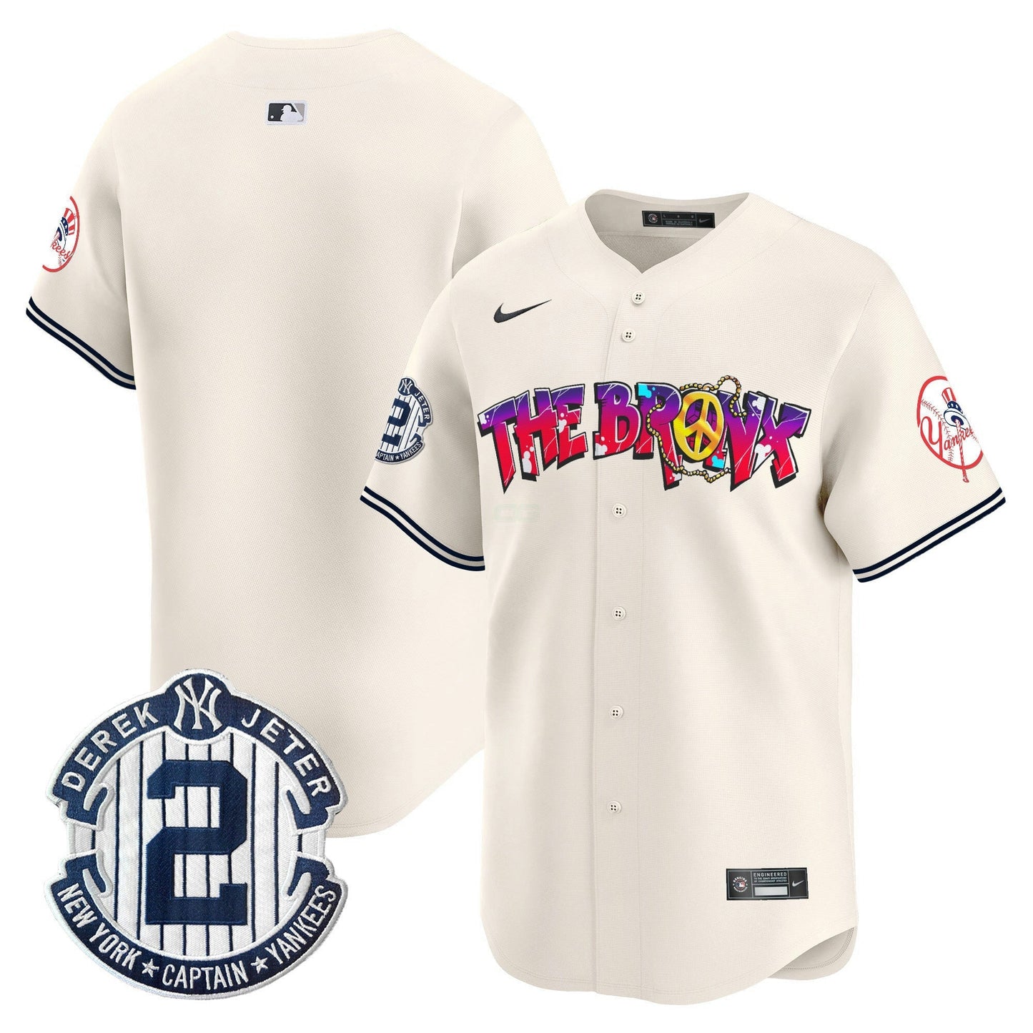 Camisa MLB Men’s New York The Bronx Graffiti Vapor Premier Limited Jersey V7