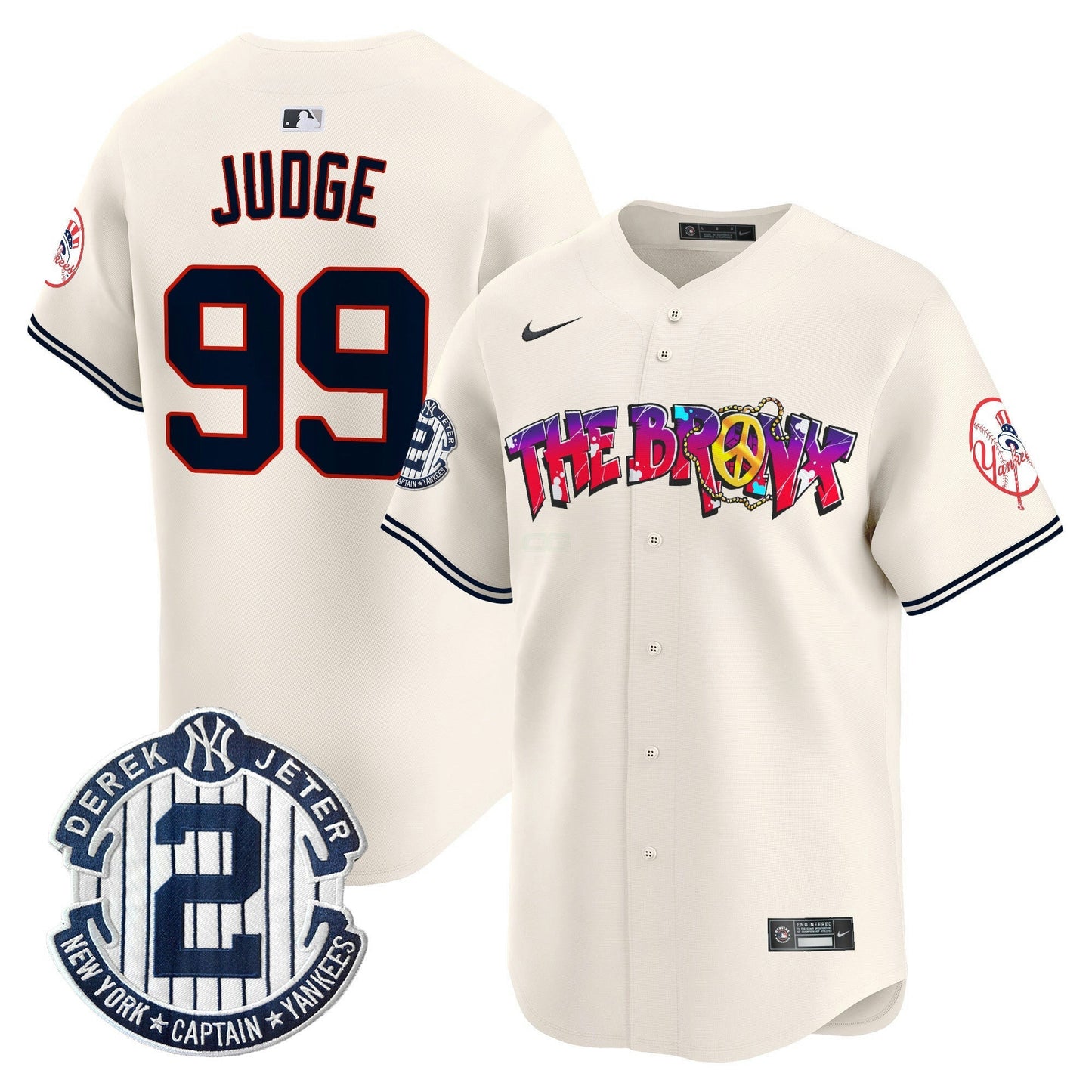 Camisa MLB Men’s New York The Bronx Graffiti Vapor Premier Limited Jersey V7