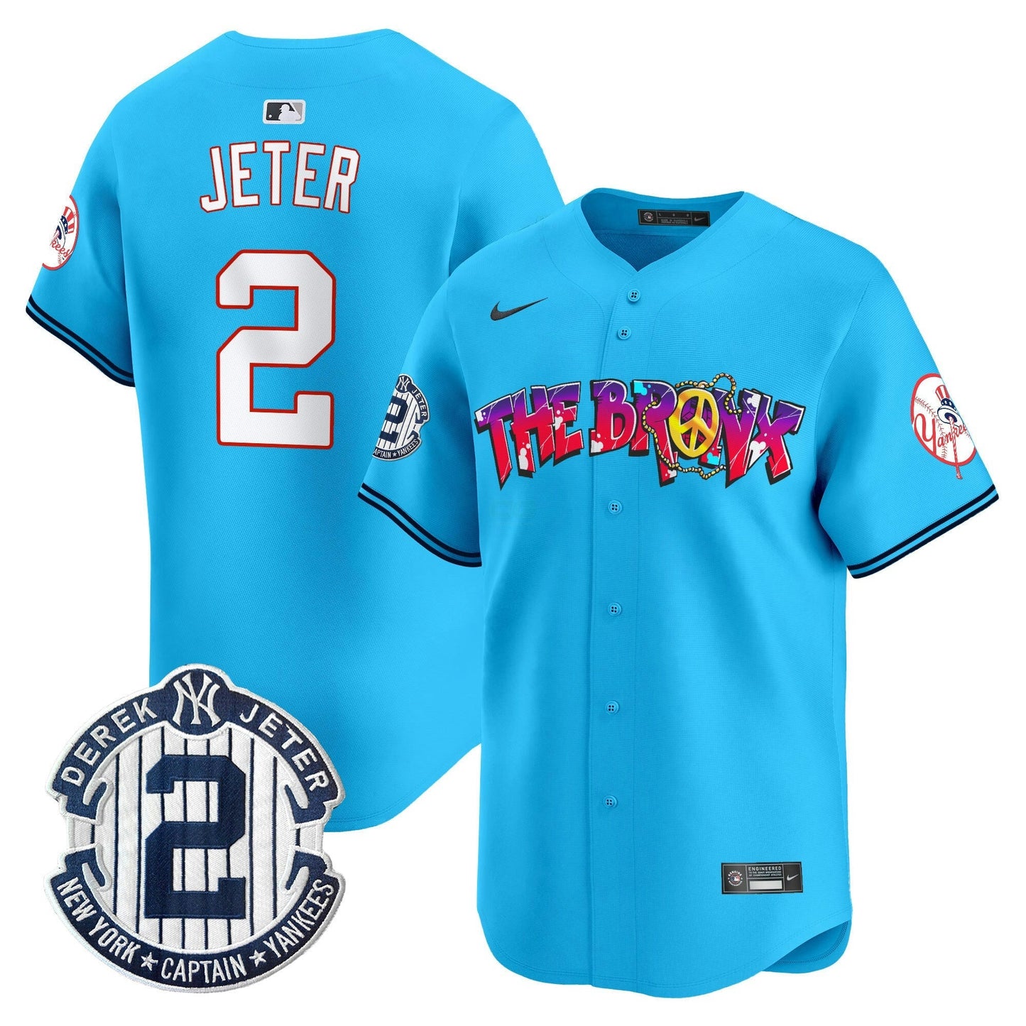 Camisa MLB Men’s New York The Bronx Graffiti Vapor Premier Limited Jersey V7