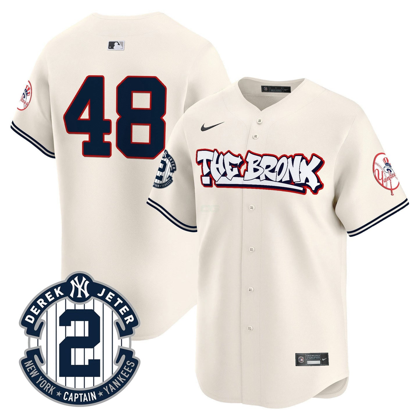 Camisa MLB Men’s New York The Bronx Graffiti Vapor Premier Limited Jersey V8
