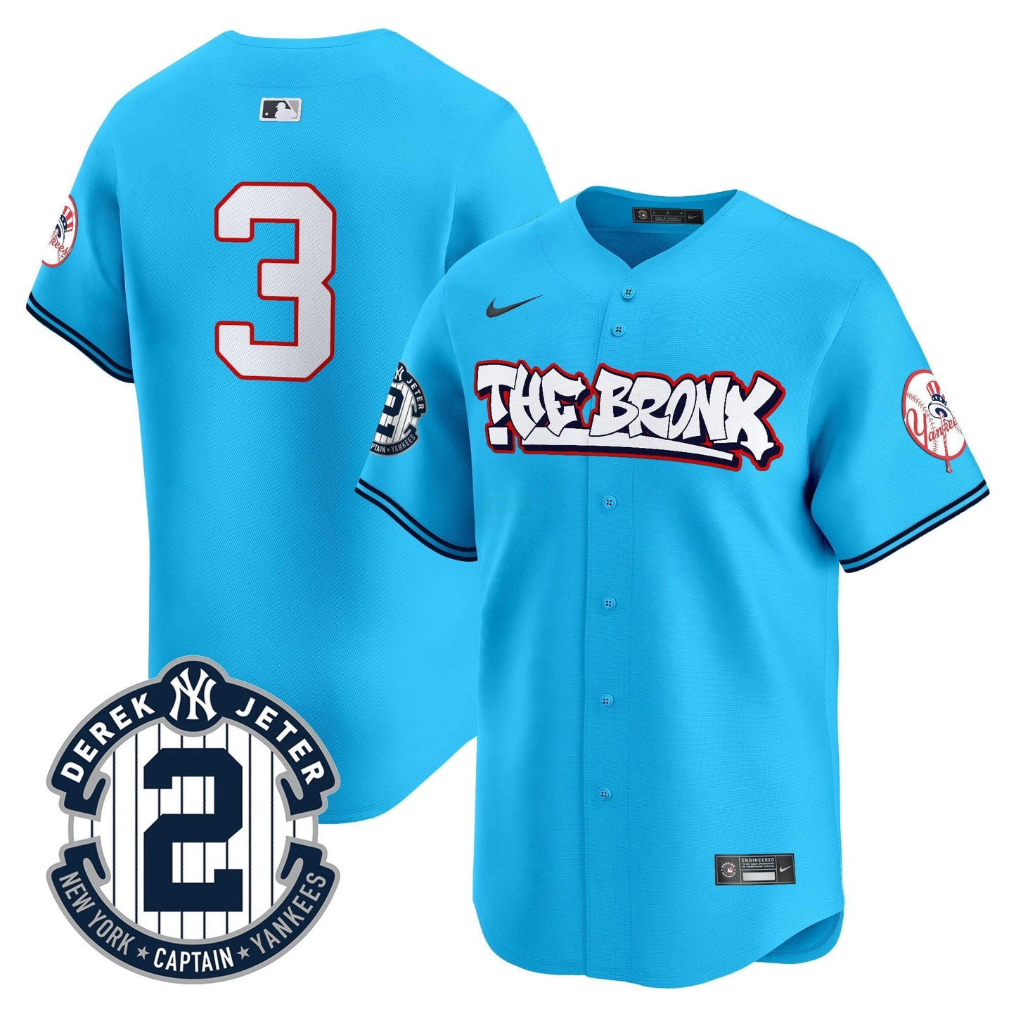 Camisa MLB Men’s New York The Bronx Graffiti Vapor Premier Limited Jersey V8