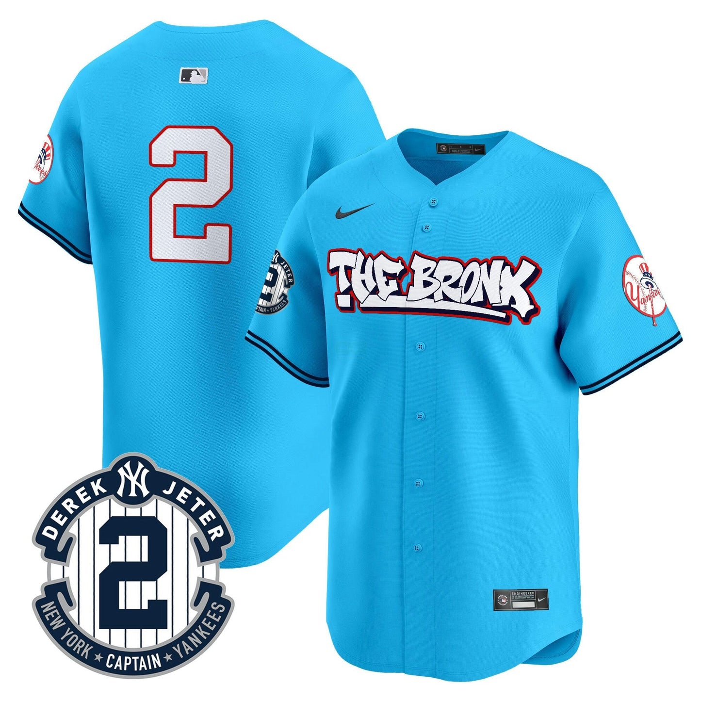 Camisa MLB Men’s New York The Bronx Graffiti Vapor Premier Limited Jersey V8
