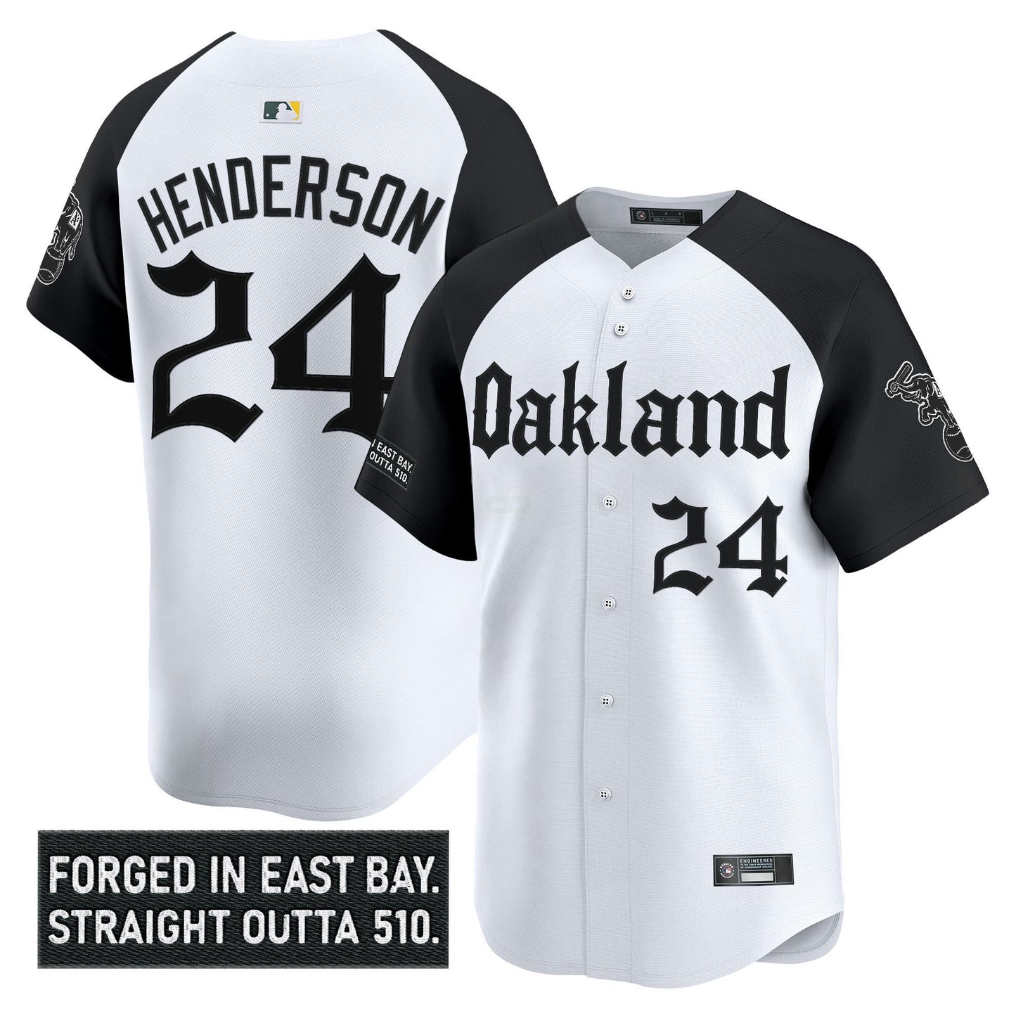 Camisa MLB Men’s Oakland ‘Gothic East Bay Edition’ Vapor Premier Limited Jersey