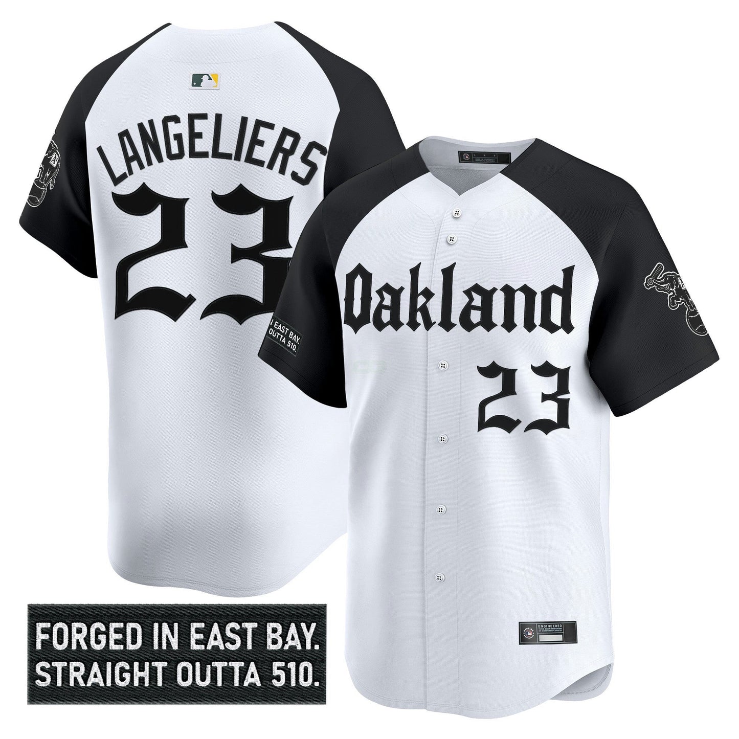 Camisa MLB Men’s Oakland ‘Gothic East Bay Edition’ Vapor Premier Limited Jersey