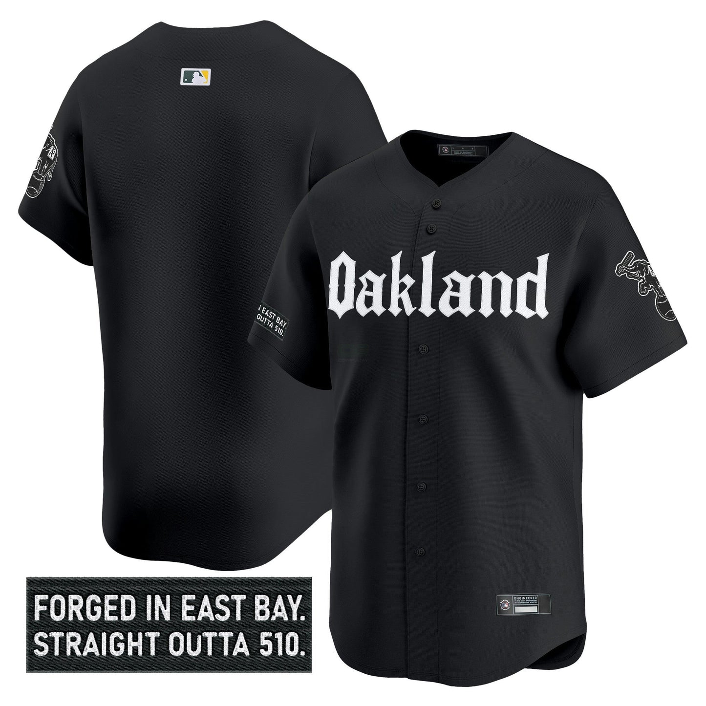 Camisa MLB Men’s Oakland ‘Gothic East Bay Edition’ Vapor Premier Limited Jersey