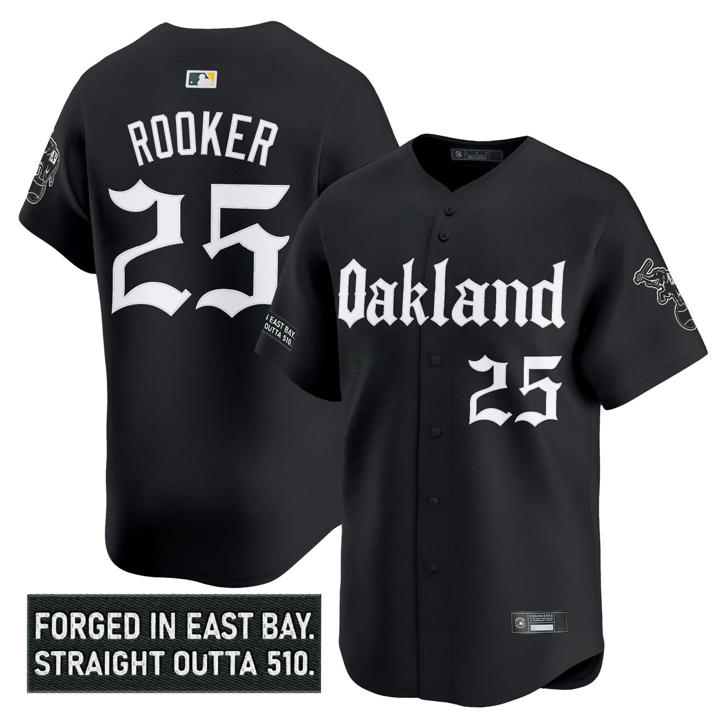 Camisa MLB Men’s Oakland ‘Gothic East Bay Edition’ Vapor Premier Limited Jersey