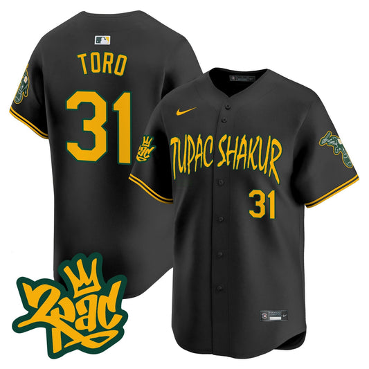 Camisa MLB Men’s Oakland Tupac Shakur Vapor Premier Limited Jersey
