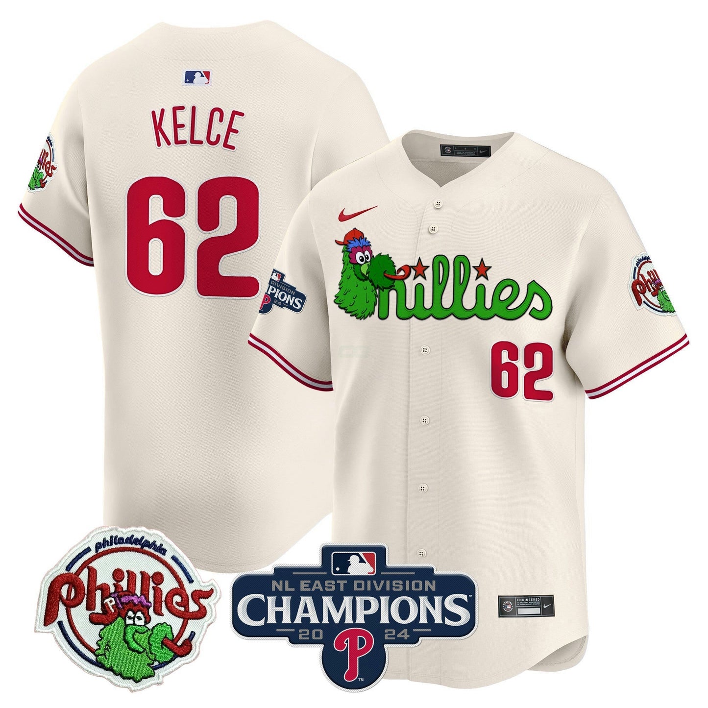 Camisa MLB Men’s Phanatic 2024 NL East Division Champions Vapor Premier Limited Jersey V2