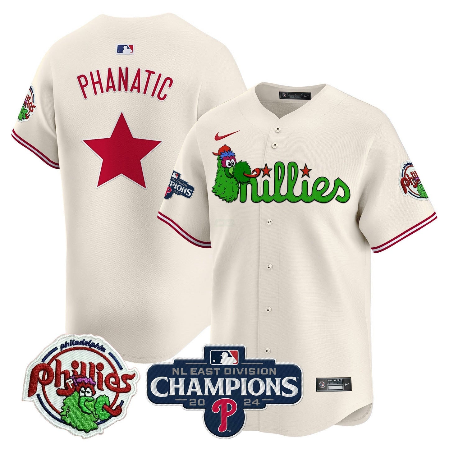 Camisa MLB Men’s Phanatic 2024 NL East Division Champions Vapor Premier Limited Jersey V2