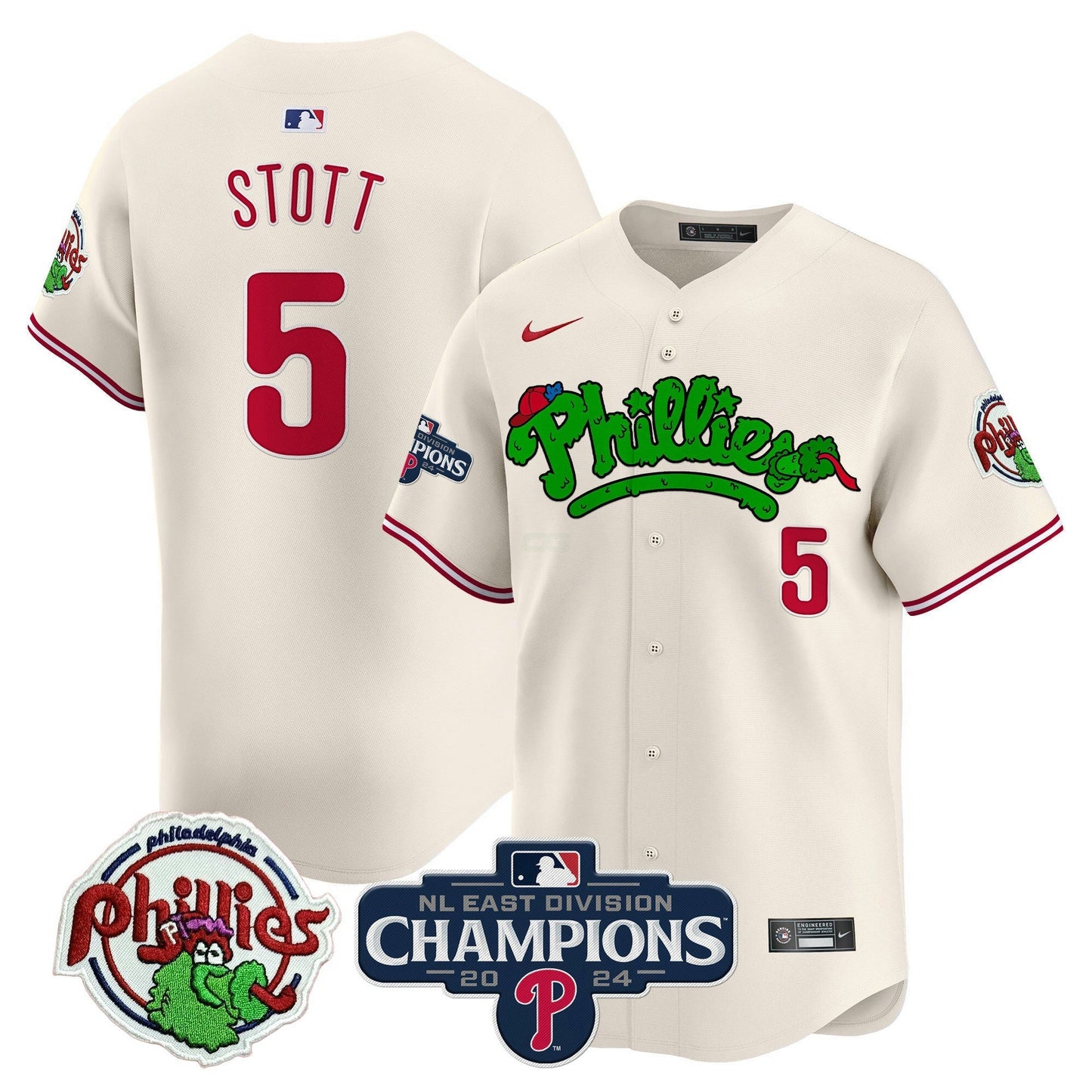 Camisa MLB Men’s Phanatic 2024 NL East Division Champions Vapor Premier Limited Jersey