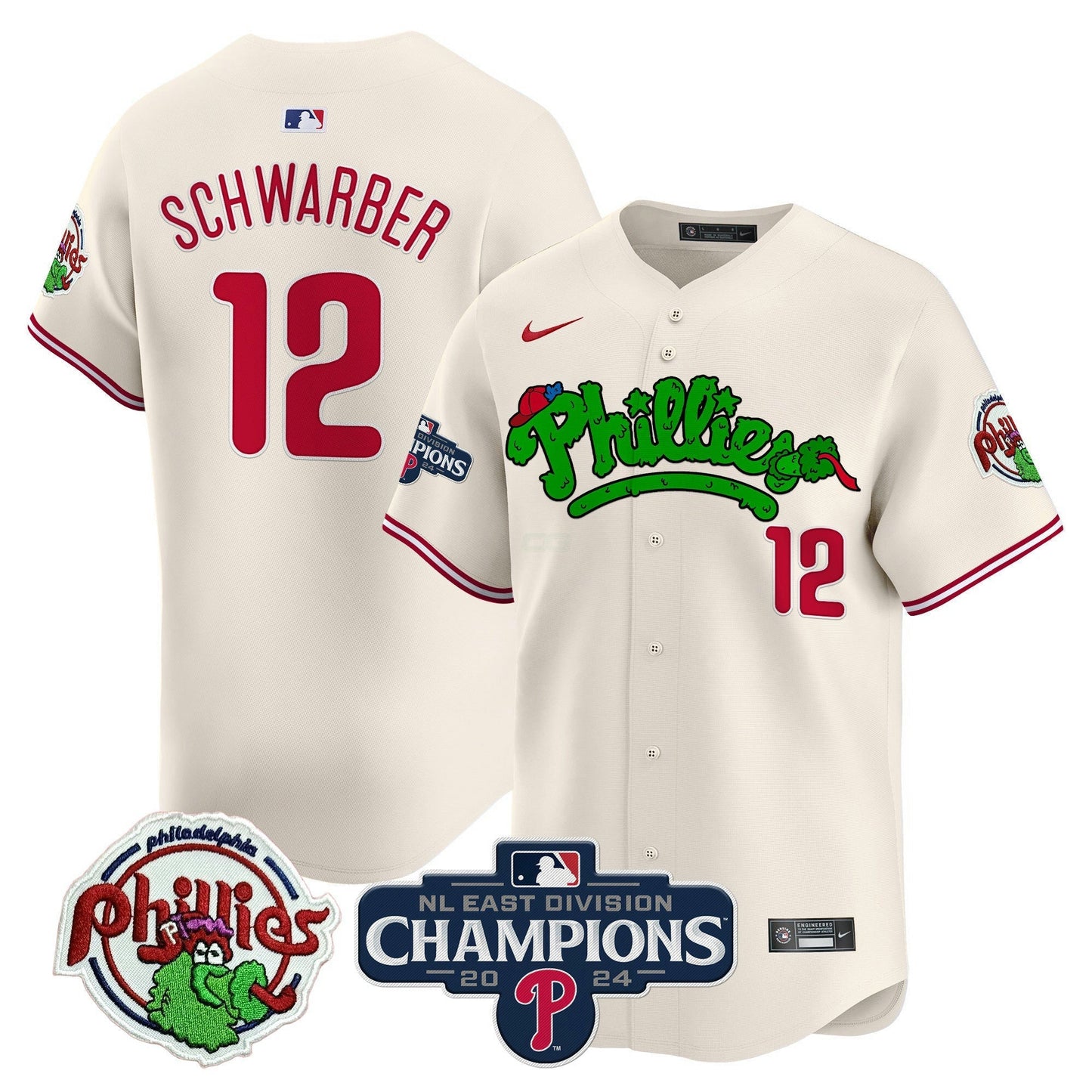 Camisa MLB Men’s Phanatic 2024 NL East Division Champions Vapor Premier Limited Jersey