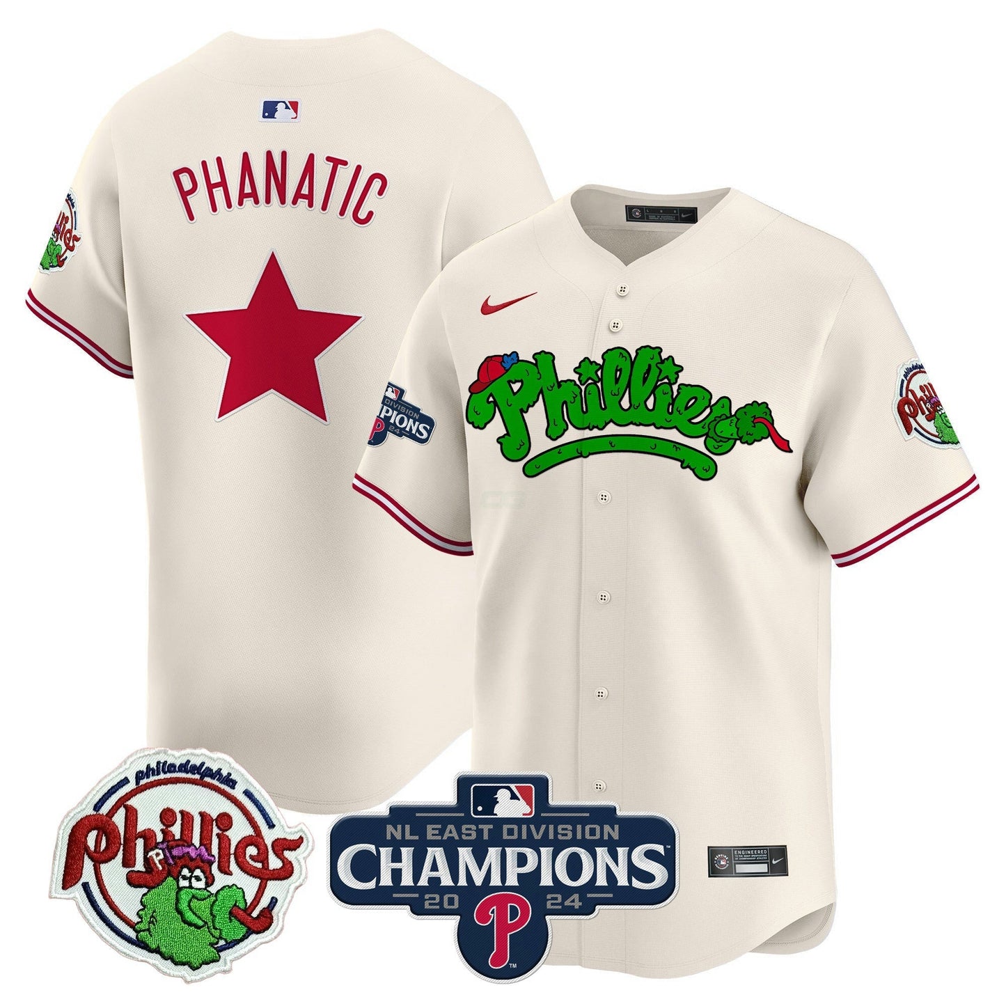 Camisa MLB Men’s Phanatic 2024 NL East Division Champions Vapor Premier Limited Jersey
