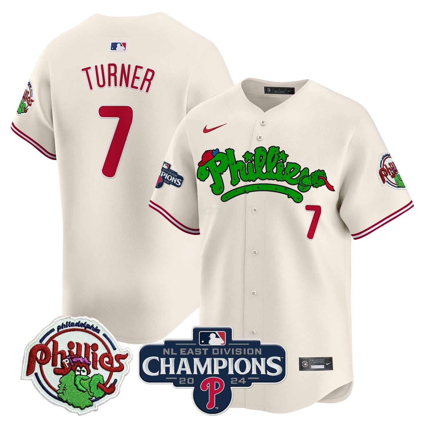 Camisa MLB Men’s Phanatic 2024 NL East Division Champions Vapor Premier Limited Jersey