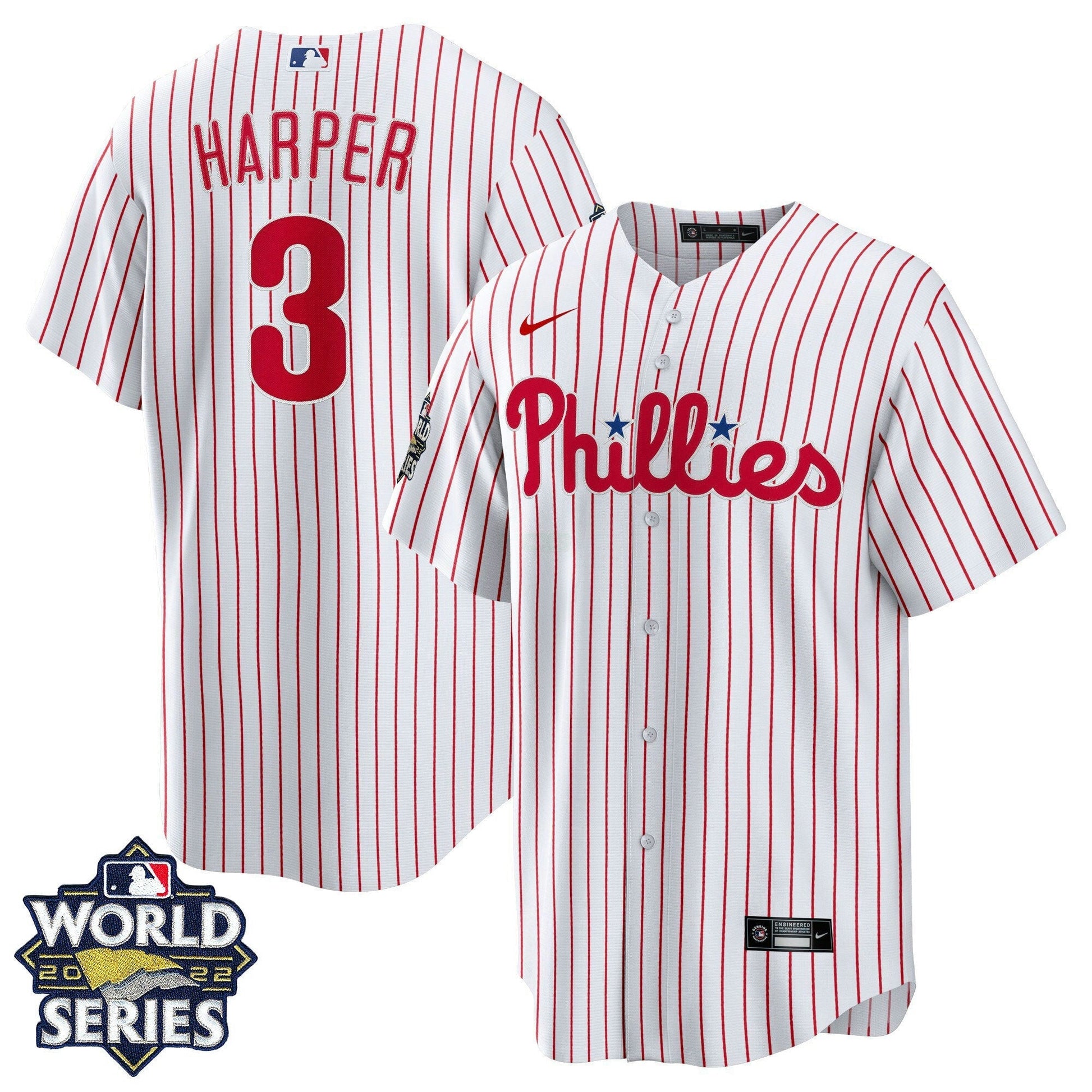 Camisa MLB Men’s Philadelphia 2022 World Series Home Player Jersey