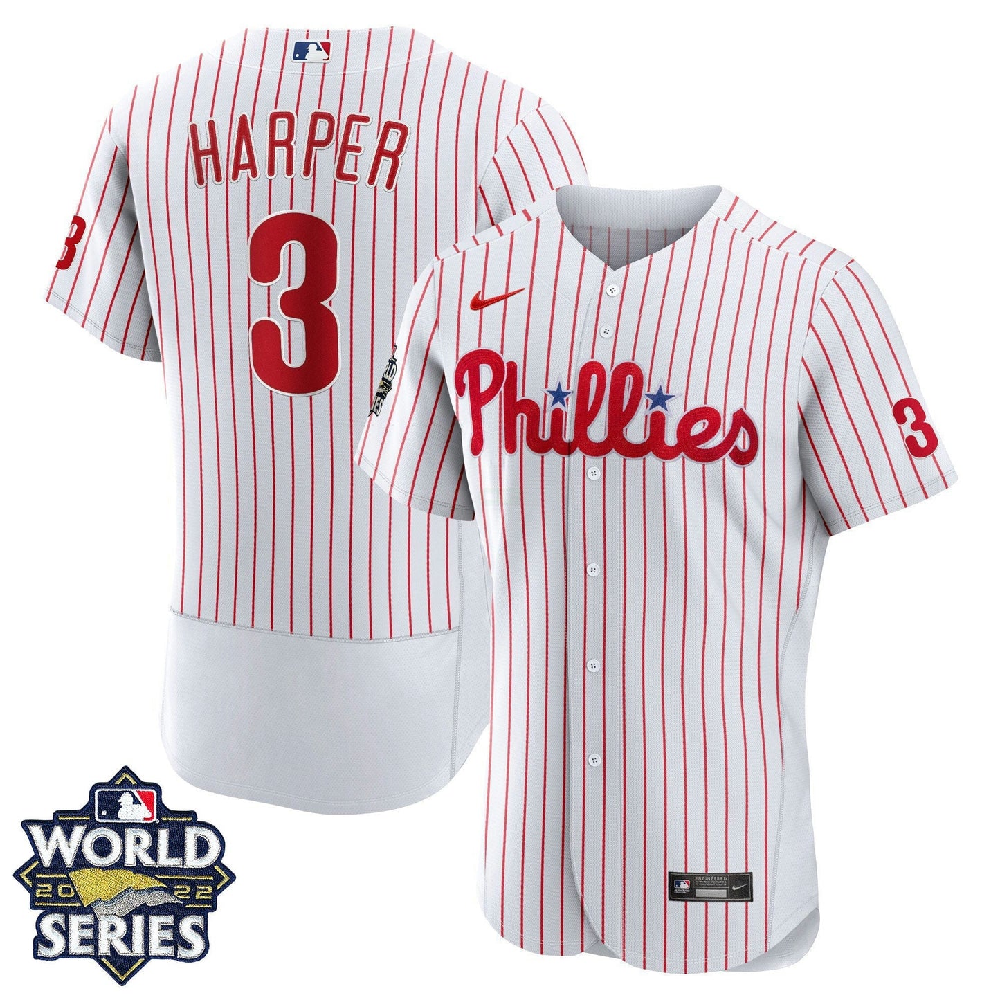 Camisa MLB Men’s Philadelphia 2022 World Series Home Player Jersey