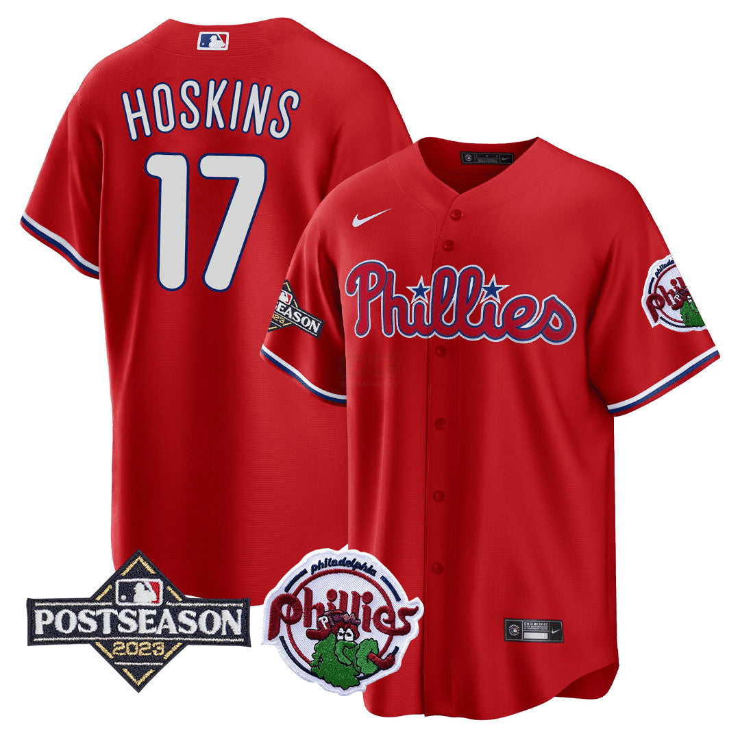 Camisa MLB Men’s Philadelphia 2023 Postseason Patch Jersey
