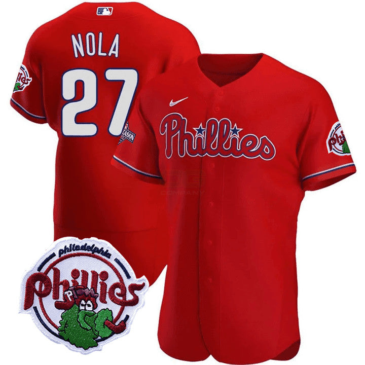 Camisa MLB Men’s Philadelphia 2023 Postseason Patch Jersey