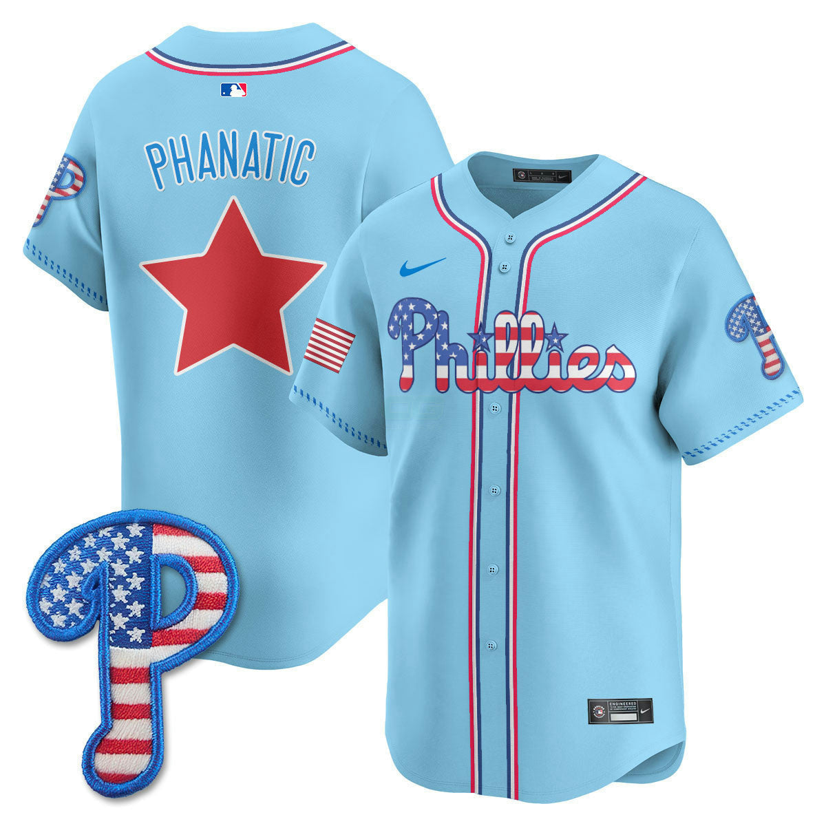 Camisa MLB Men’s Philadelphia 2025 Fourth of July Vapor Premier Limited Jersey