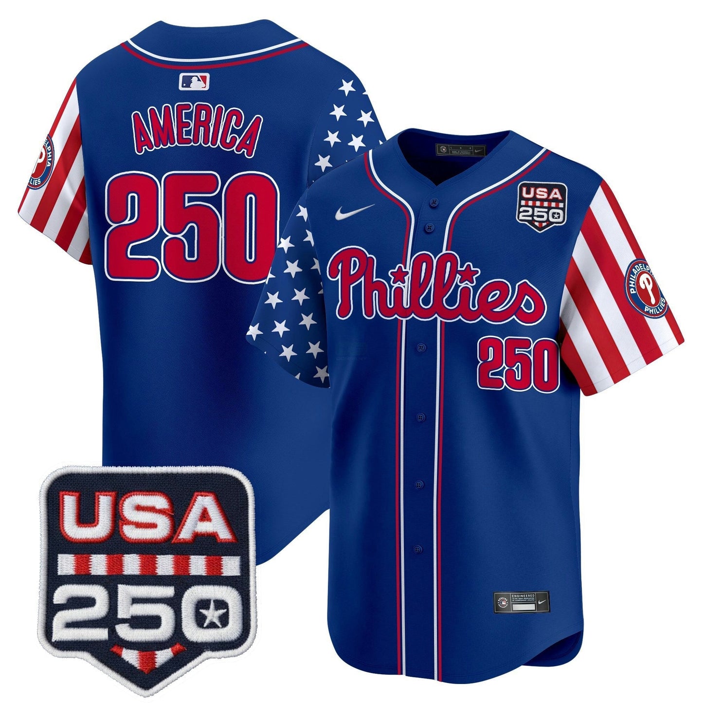 Camisa MLB Men’s Philadelphia America250 Edition Vapor Premier Limited Jersey