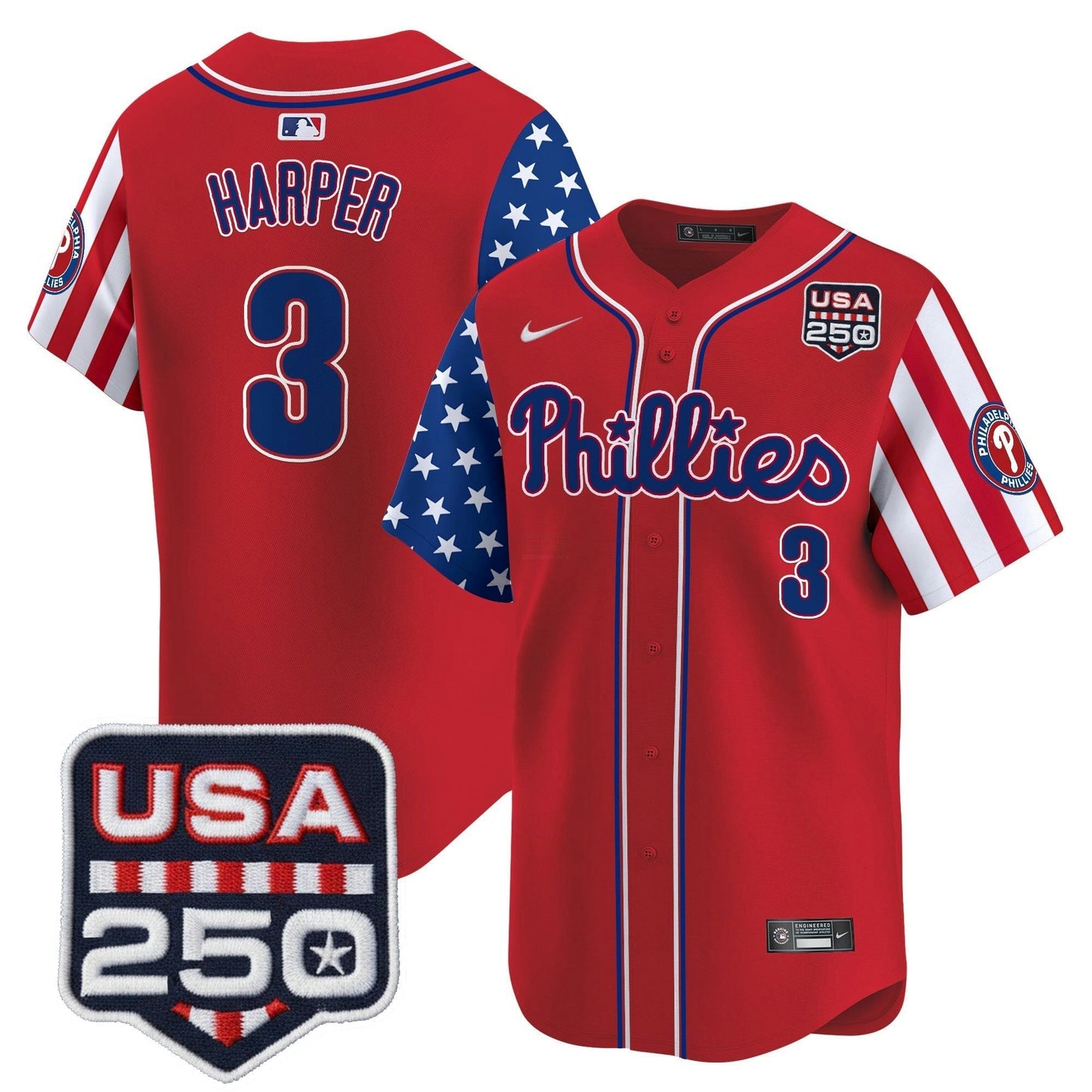 Camisa MLB Men’s Philadelphia America250 Edition Vapor Premier Limited Jersey