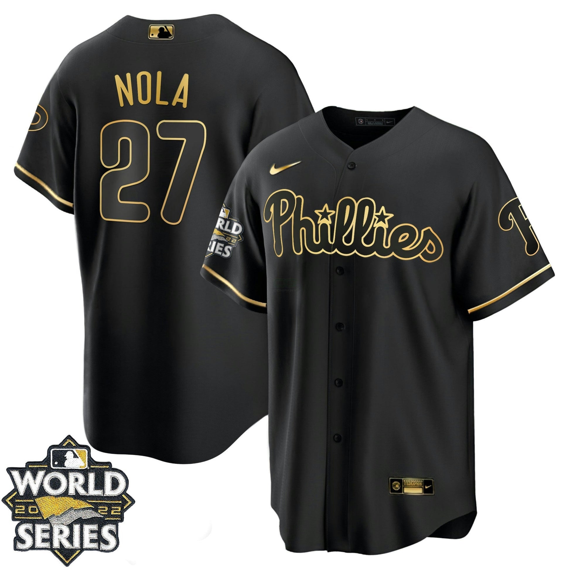 Camisa MLB Men’s Philadelphia Gold 2022 World Series Jersey