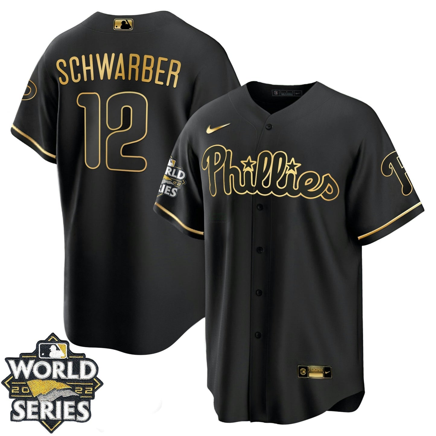 Camisa MLB Men’s Philadelphia Gold 2022 World Series Jersey