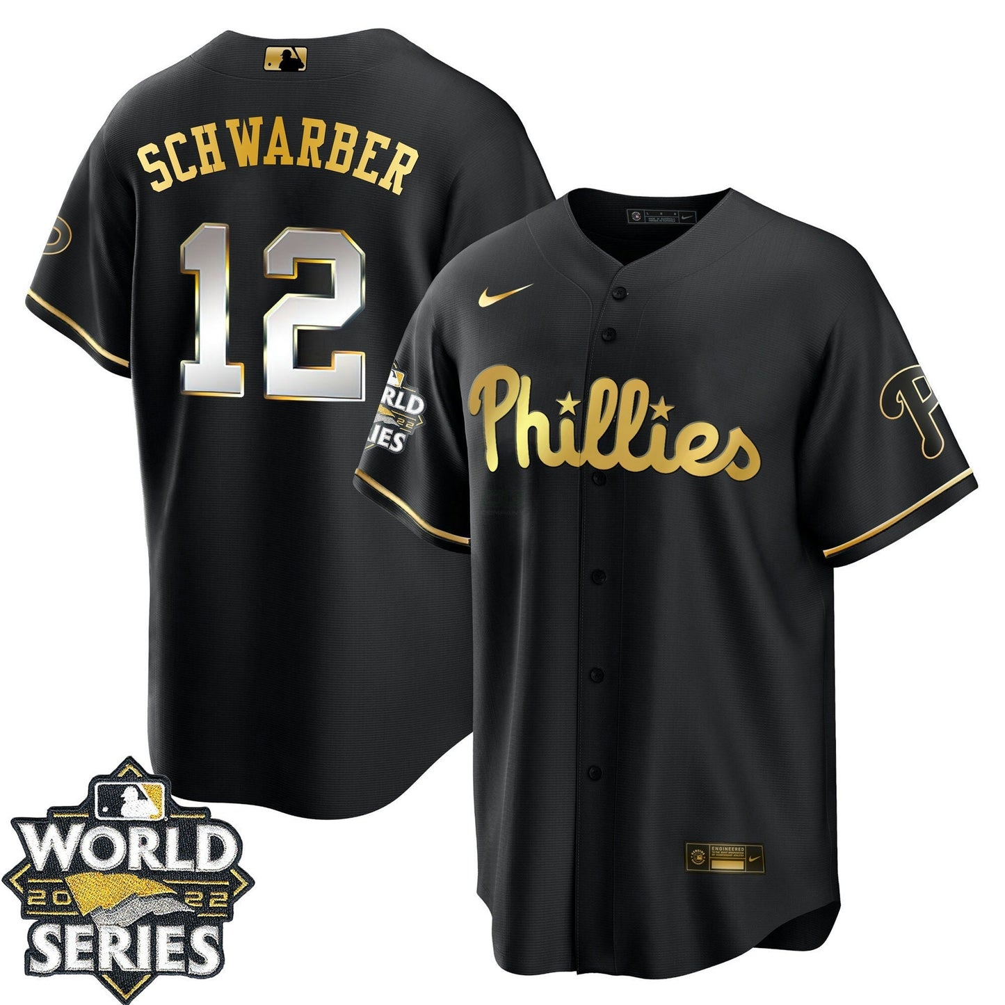 Camisa MLB Men’s Philadelphia Gold 2022 World Series Jersey Limited