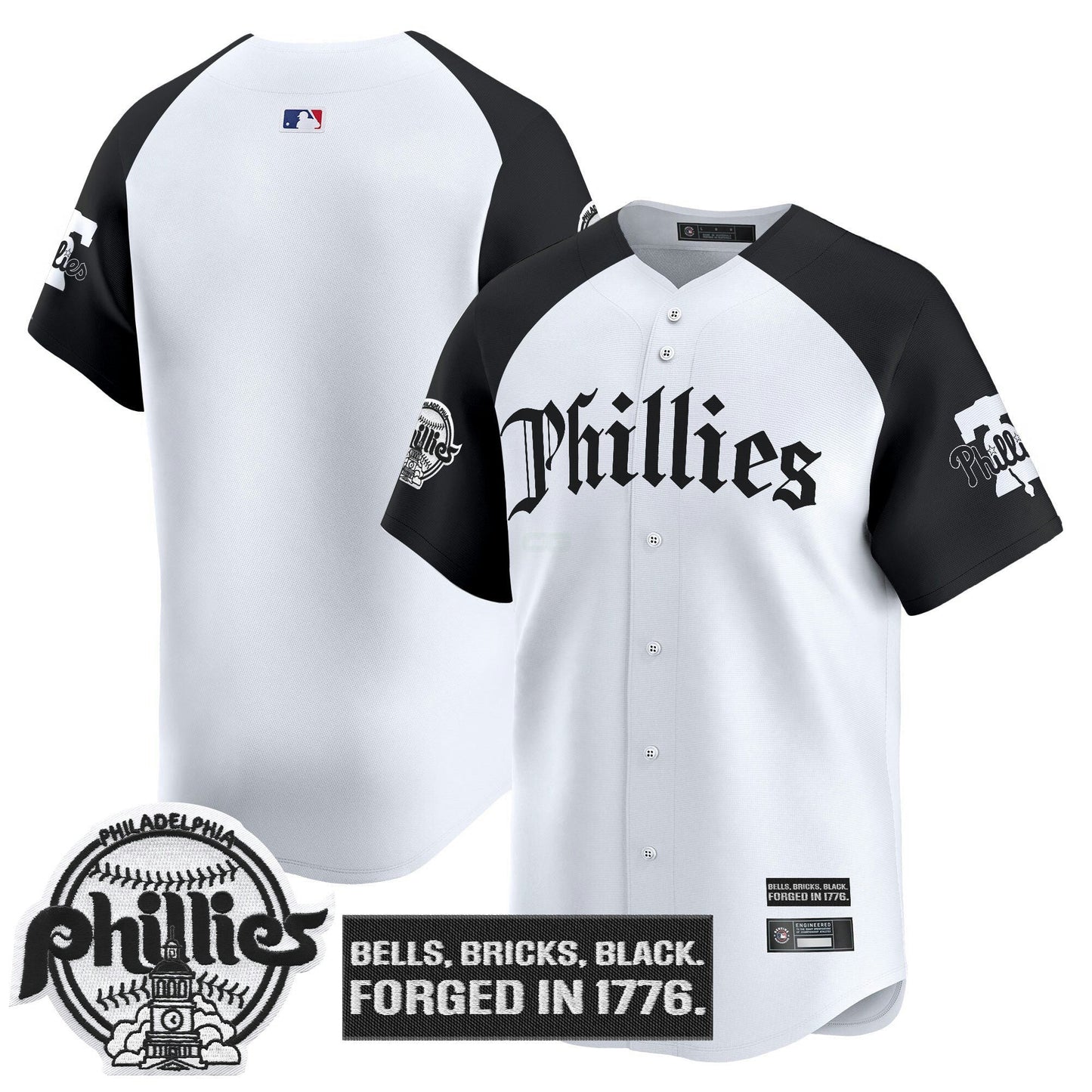Camisa MLB Men’s Philadelphia ‘Gothic Liberty Edition’ Vapor Premier Limited Jersey