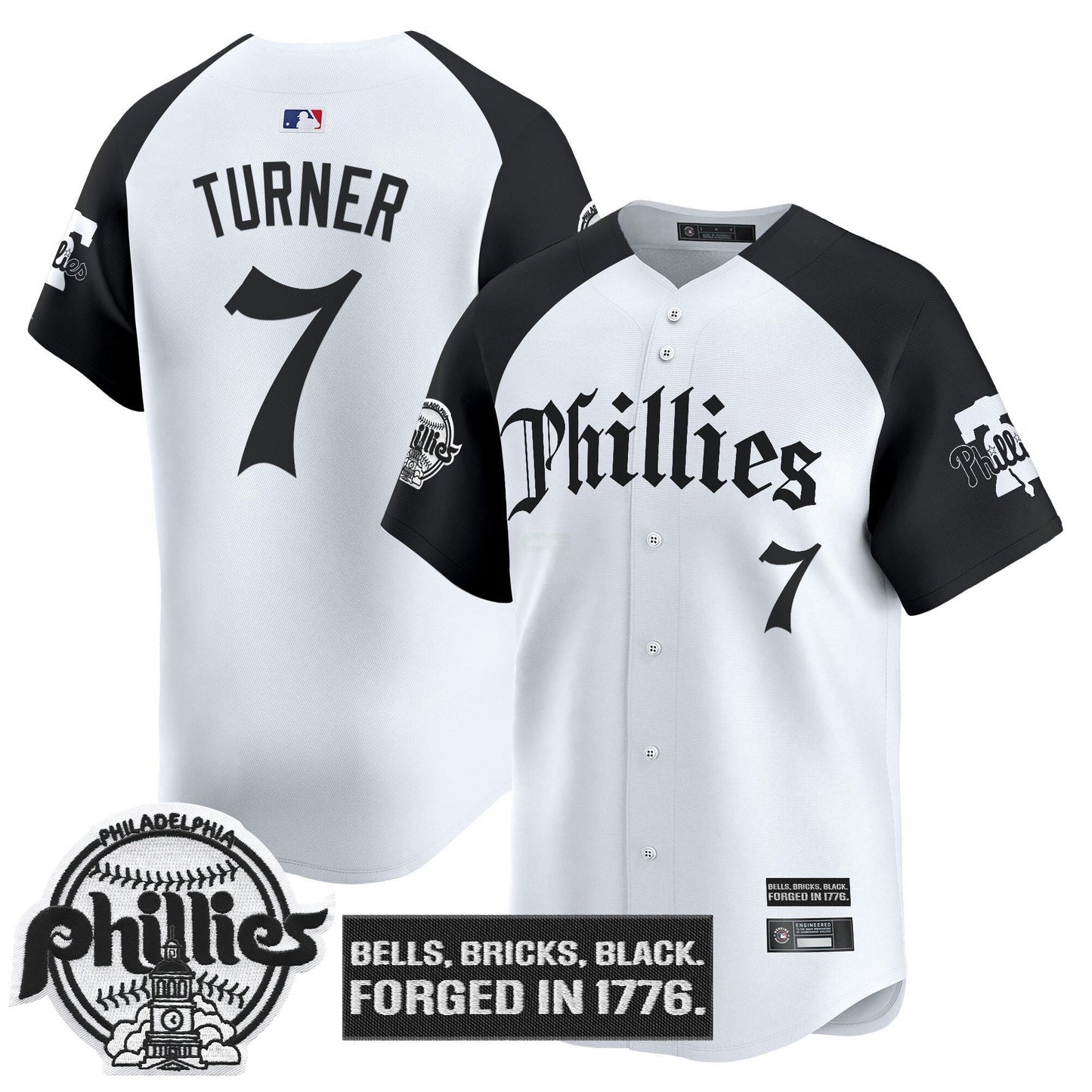 Camisa MLB Men’s Philadelphia ‘Gothic Liberty Edition’ Vapor Premier Limited Jersey