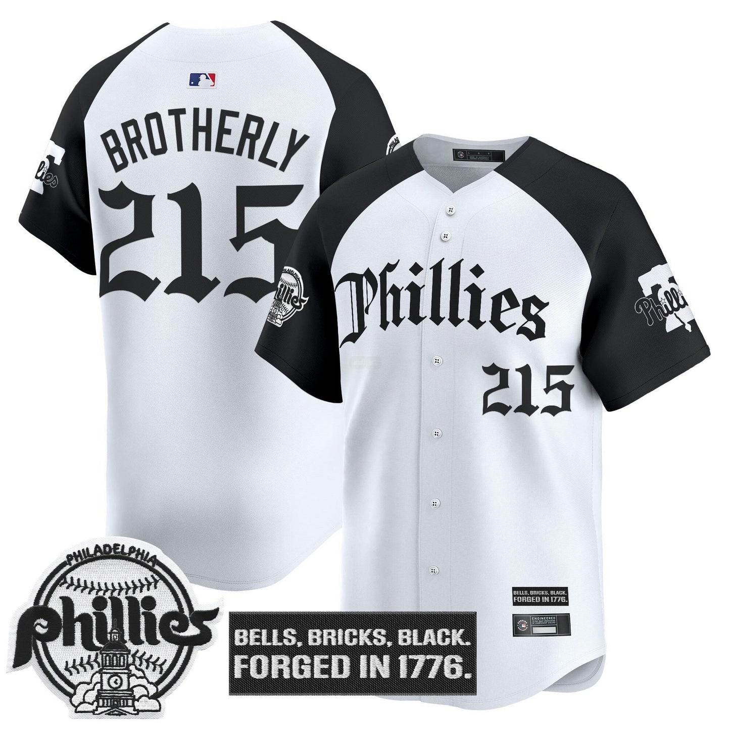 Camisa MLB Men’s Philadelphia ‘Gothic Liberty Edition’ Vapor Premier Limited Jersey