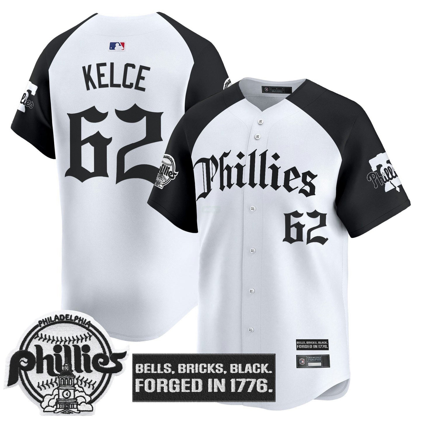 Camisa MLB Men’s Philadelphia ‘Gothic Liberty Edition’ Vapor Premier Limited Jersey