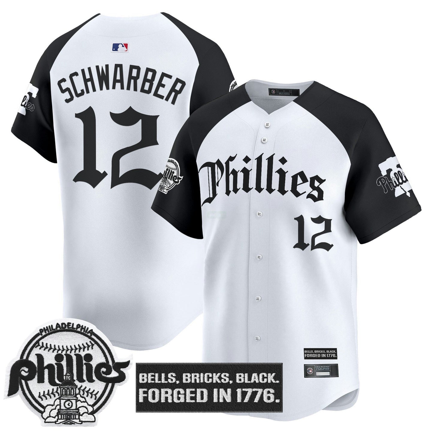Camisa MLB Men’s Philadelphia ‘Gothic Liberty Edition’ Vapor Premier Limited Jersey