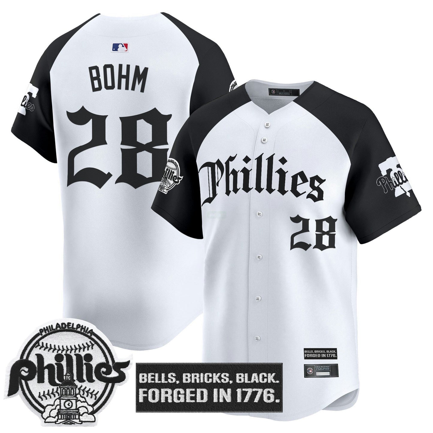 Camisa MLB Men’s Philadelphia ‘Gothic Liberty Edition’ Vapor Premier Limited Jersey