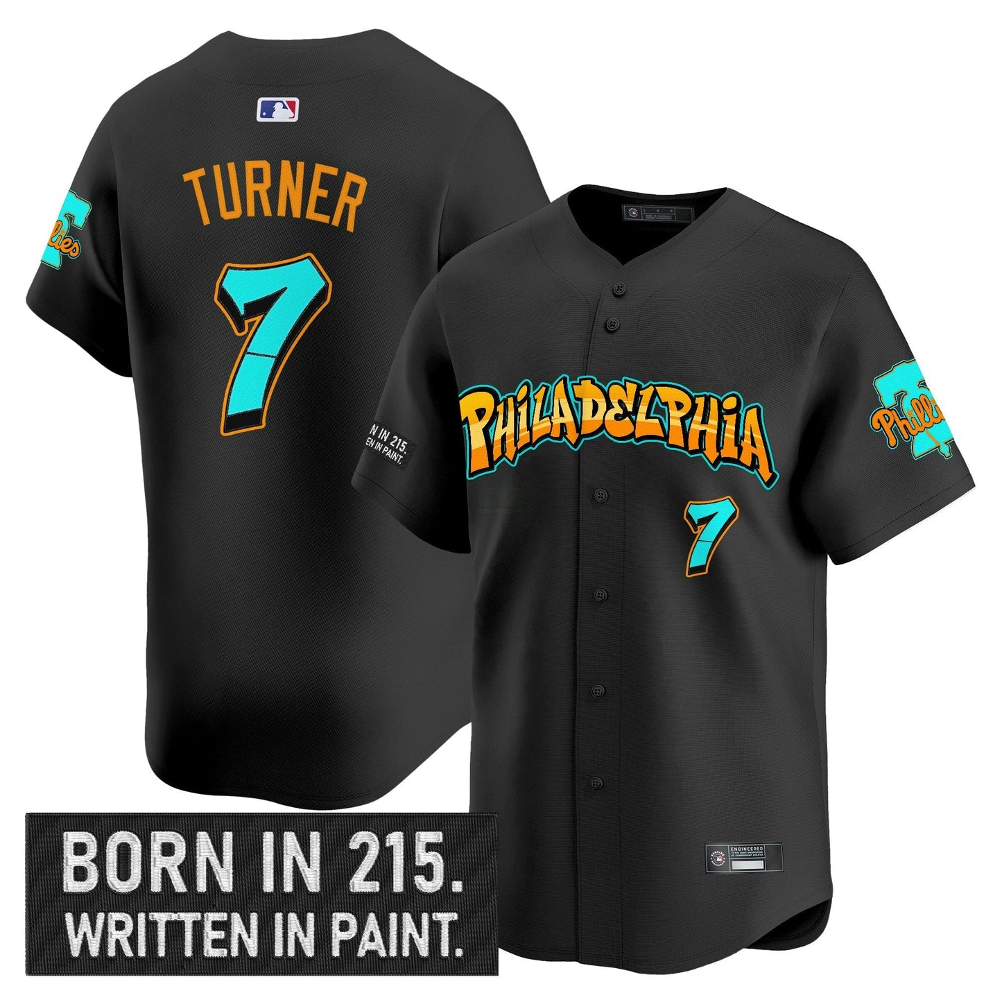 Camisa MLB Men’s Philadelphia ‘Graffiti Broad Street Edition ‘Vapor Premier Limited Jersey V2