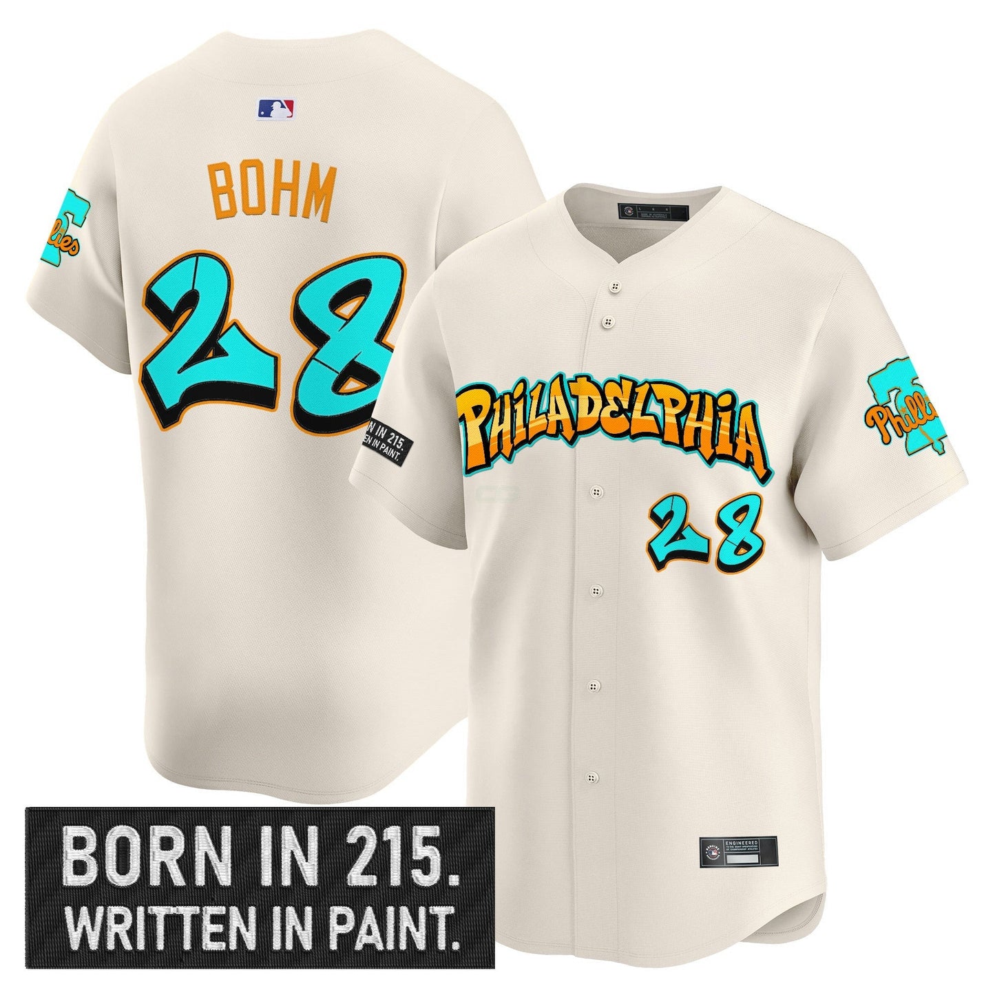 Camisa MLB Men’s Philadelphia ‘Graffiti Broad Street Edition ‘Vapor Premier Limited Jersey V2