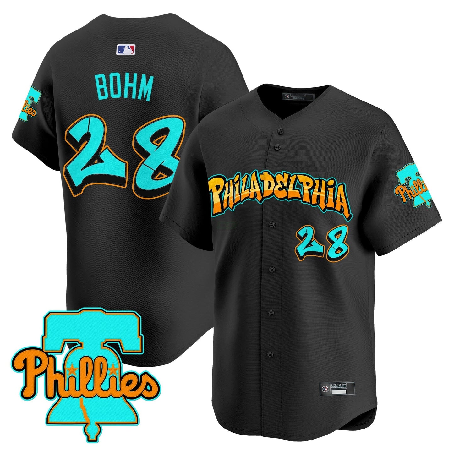 Camisa MLB Men’s Philadelphia ‘Graffiti Broad Street Edition’ Vapor Premier Limited Jersey