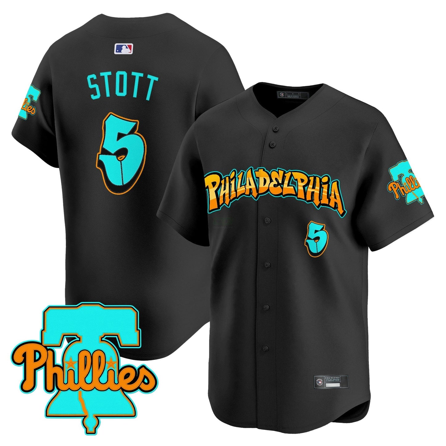 Camisa MLB Men’s Philadelphia ‘Graffiti Broad Street Edition’ Vapor Premier Limited Jersey