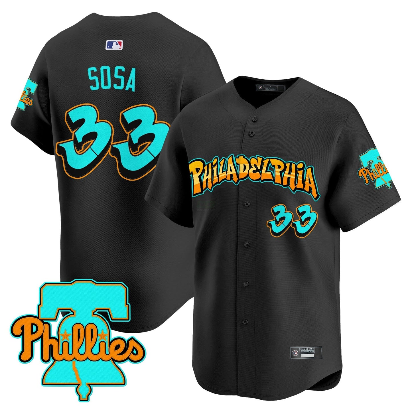 Camisa MLB Men’s Philadelphia ‘Graffiti Broad Street Edition’ Vapor Premier Limited Jersey