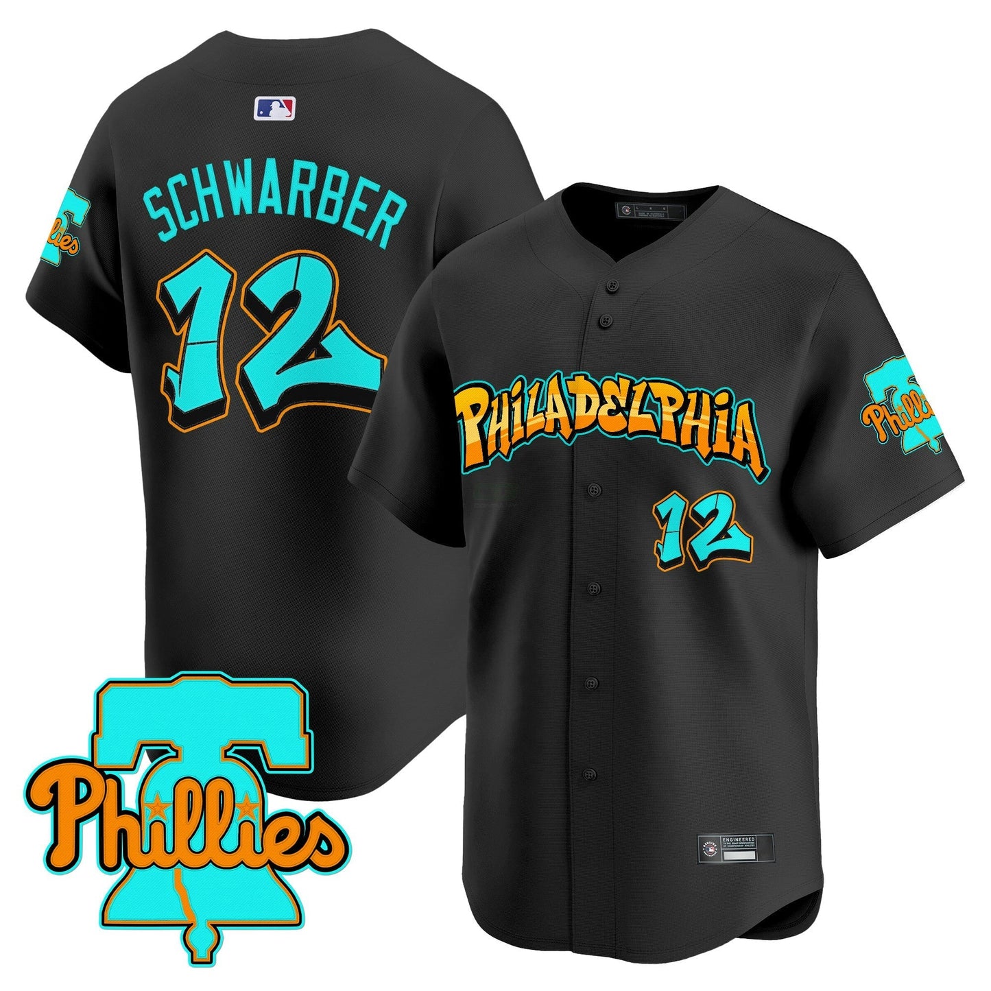 Camisa MLB Men’s Philadelphia ‘Graffiti Broad Street Edition’ Vapor Premier Limited Jersey