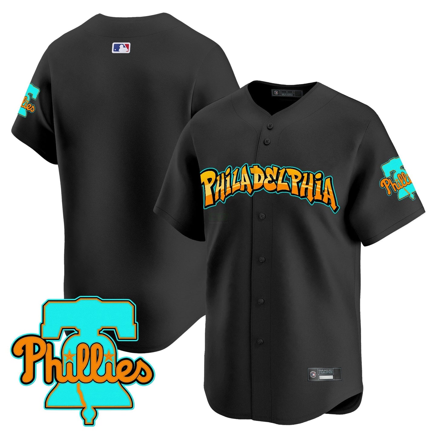 Camisa MLB Men’s Philadelphia ‘Graffiti Broad Street Edition’ Vapor Premier Limited Jersey