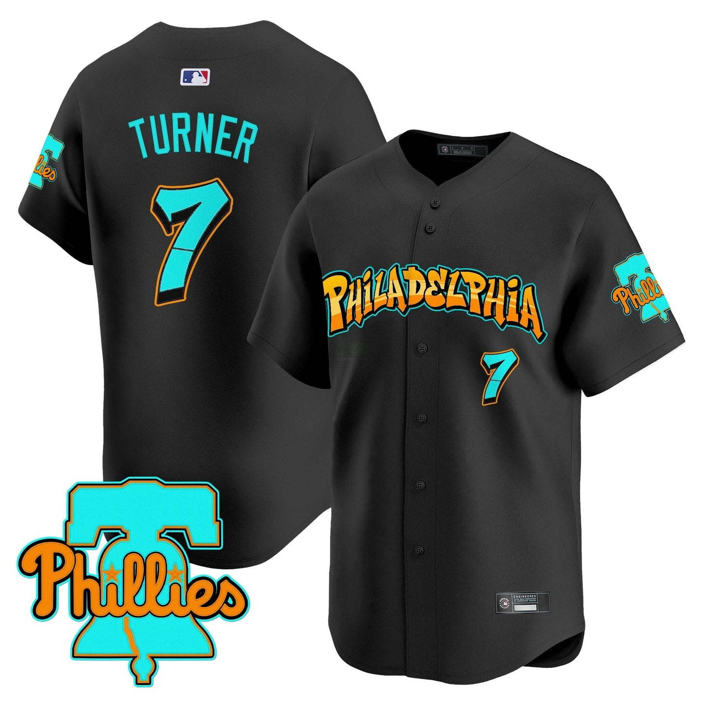 Camisa MLB Men’s Philadelphia ‘Graffiti Broad Street Edition’ Vapor Premier Limited Jersey