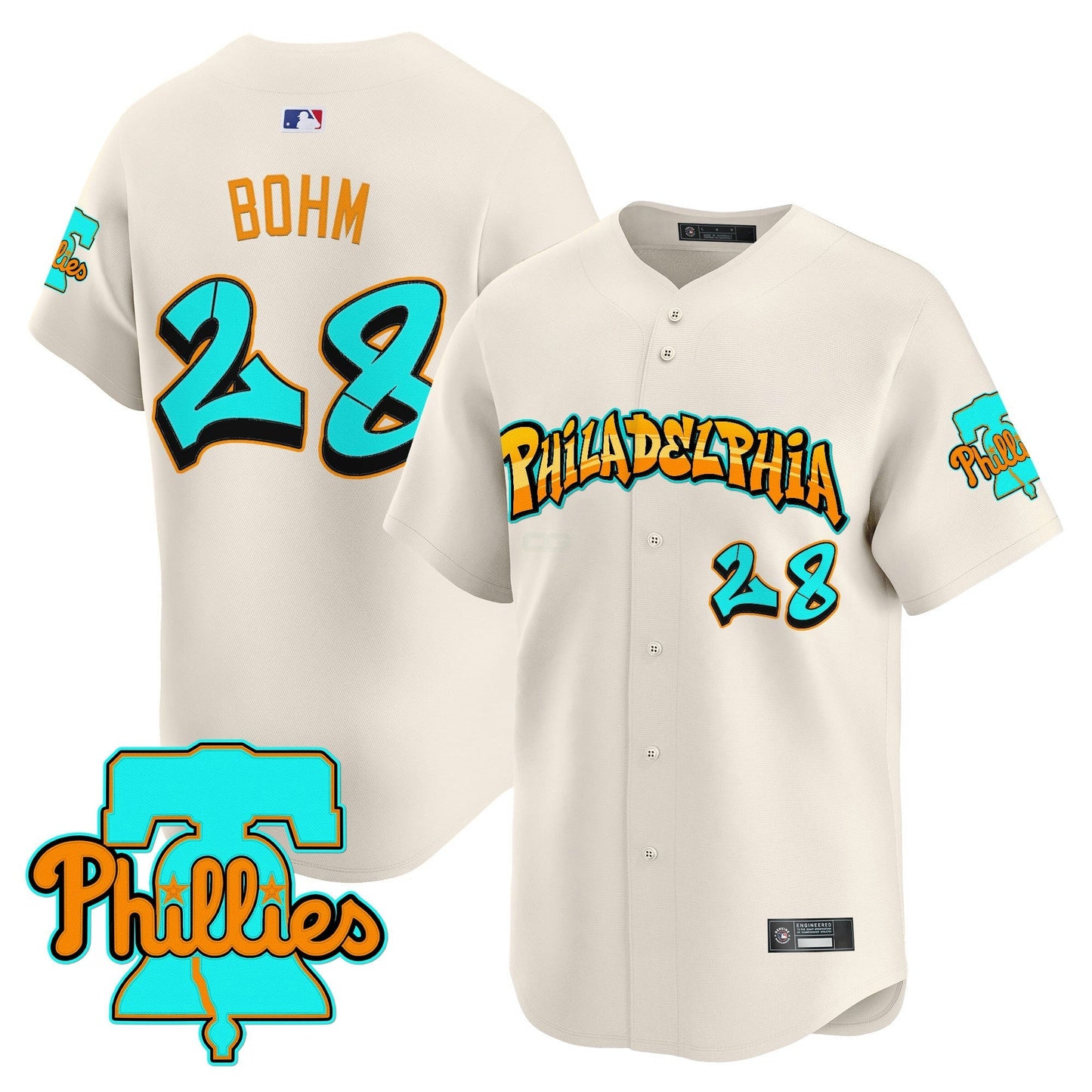 Camisa MLB Men’s Philadelphia ‘Graffiti Broad Street Edition’ Vapor Premier Limited Jersey
