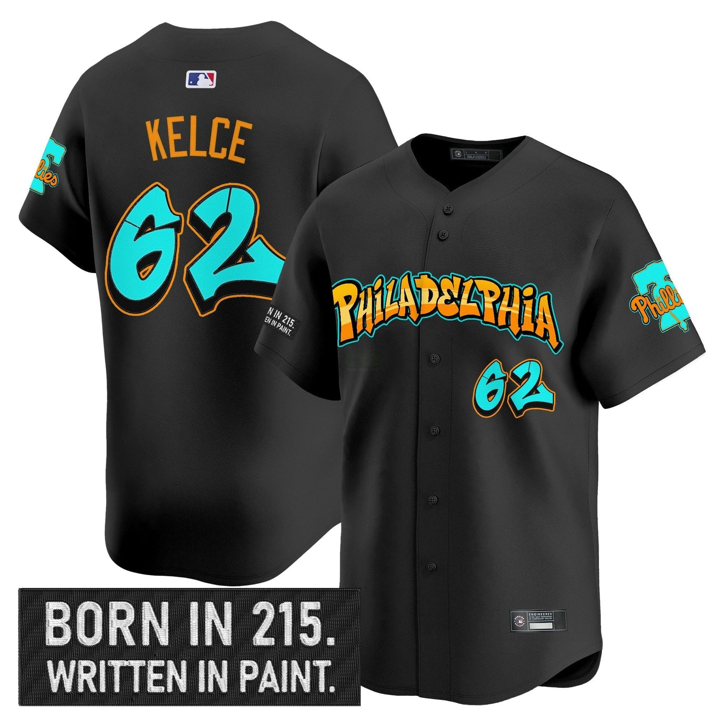 Camisa MLB Men’s Philadelphia ‘Graffiti Broad Street Edition ‘Vapor Premier Limited Jersey V2