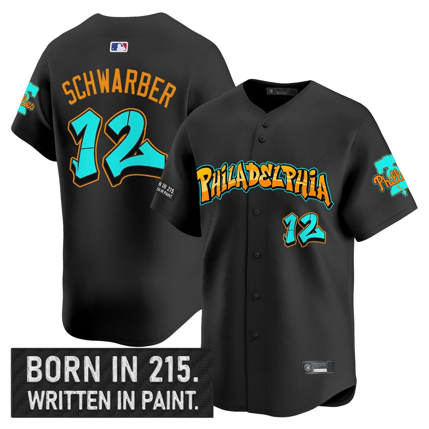Camisa MLB Men’s Philadelphia ‘Graffiti Broad Street Edition ‘Vapor Premier Limited Jersey V2