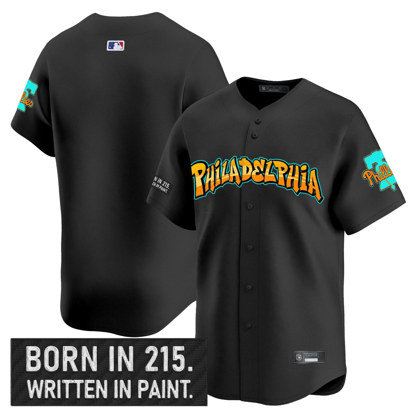 Camisa MLB Men’s Philadelphia ‘Graffiti Broad Street Edition ‘Vapor Premier Limited Jersey V2