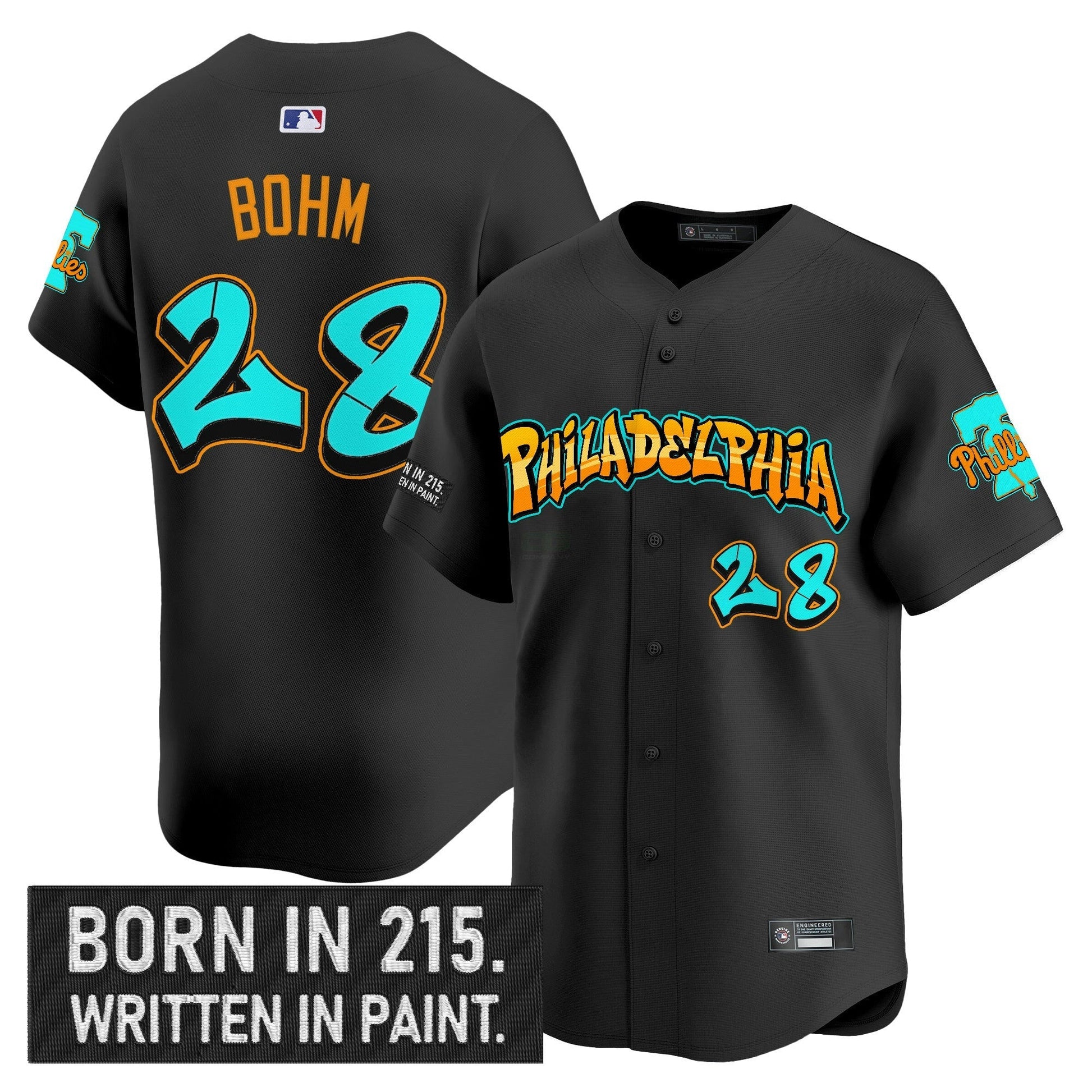 Camisa MLB Men’s Philadelphia ‘Graffiti Broad Street Edition ‘Vapor Premier Limited Jersey V2