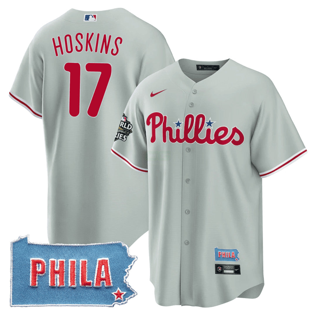 Camisa MLB Men’s Philadelphia PHILA PA State Patch Jersey