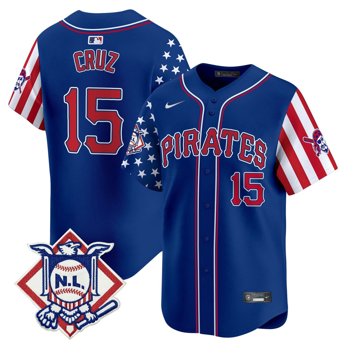 Camisa MLB Men’s Pittsburgh 2024 Fourth of July Vapor Premier Limited Jersey